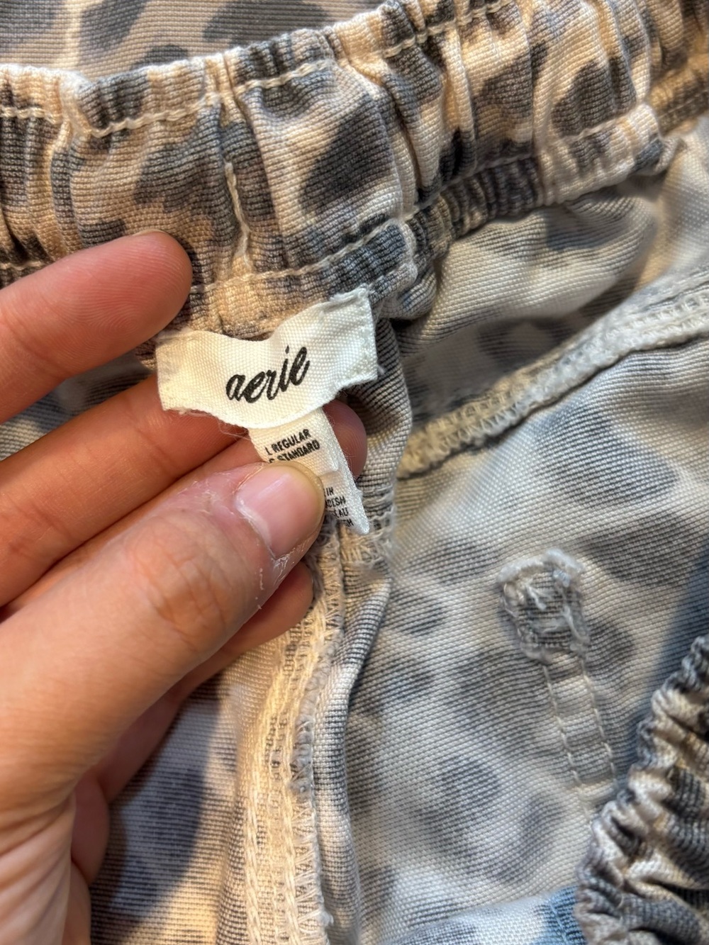 Aerie Cheetah Print Workwear Pants - Picture 3 of 3